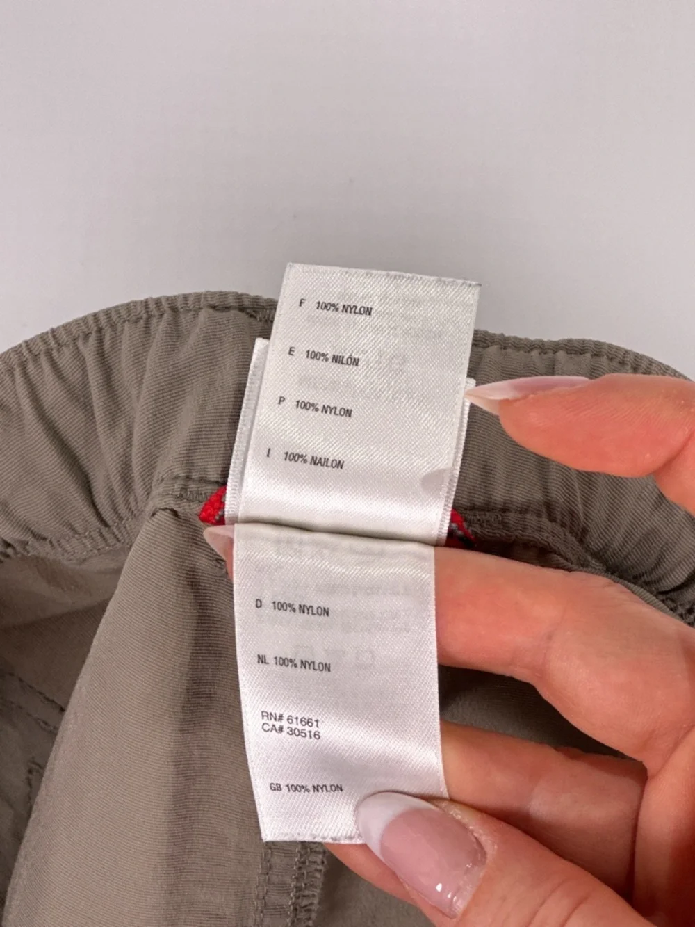 The North Face Convertible Hiking Pants Zip Off Cargo Nylon Khaki XL
